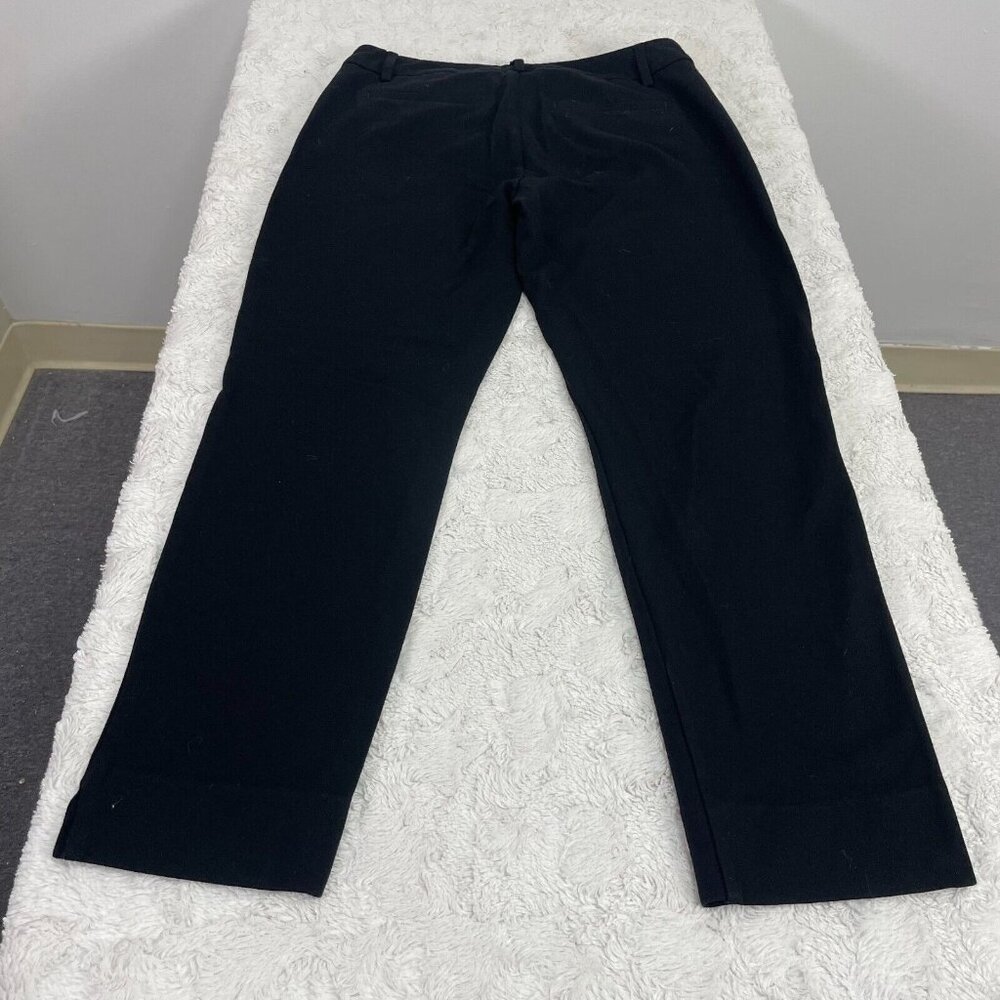 CAbi Womens Cropped Trouser Pants Ponte Size 8 Black Style 3201 Stretch Pockets